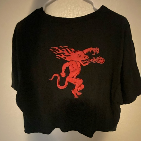 Tops - Fireball Cropped Tee